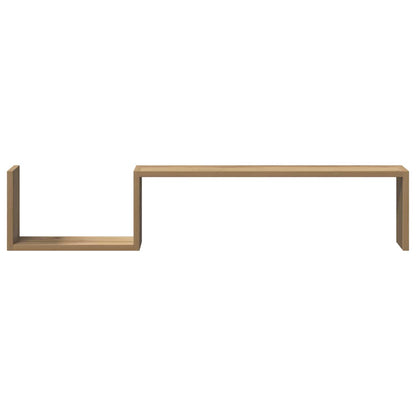 Wall Shelves 2 pcs Artisan Oak 100x15x20 cm Engineered Wood