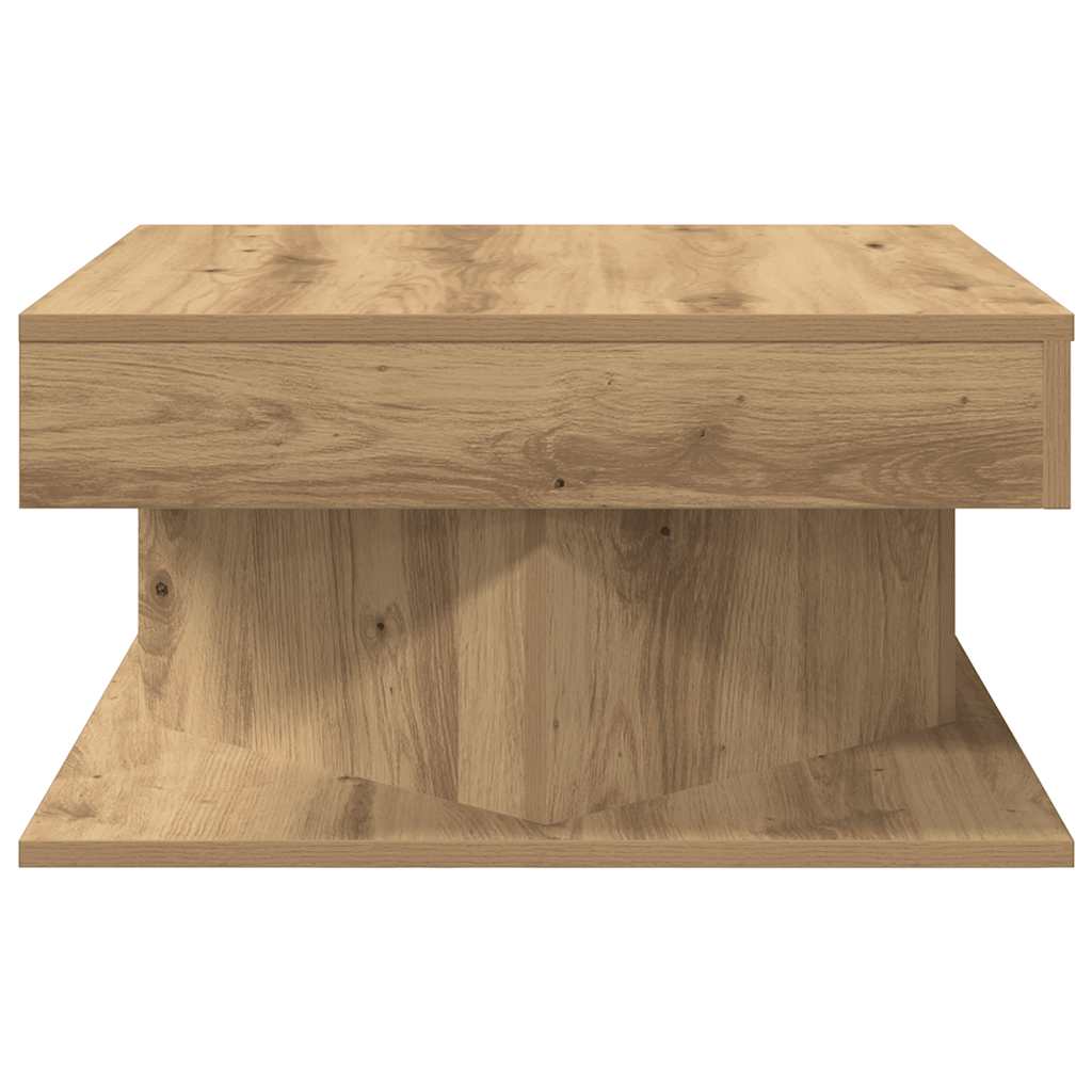 Coffee Table Artisan Oak 55x55x30 cm Engineered Wood