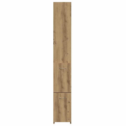 Bathroom Cabinet Artisan Oak 25x25x170 cm Engineered Wood