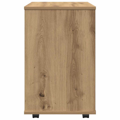 Rolling Cabinet Artisan Oak 46x36x59 cm Engineered Wood