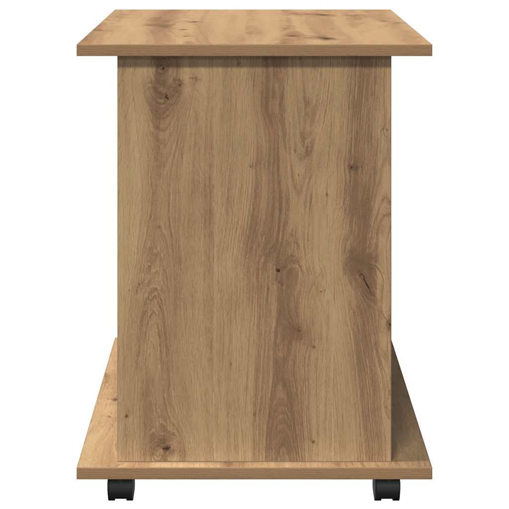 Rolling Cabinet Artisan Oak 60x45x60 cm Engineered Wood