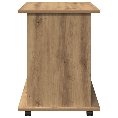 Rolling Cabinet Artisan Oak 60x45x60 cm Engineered Wood