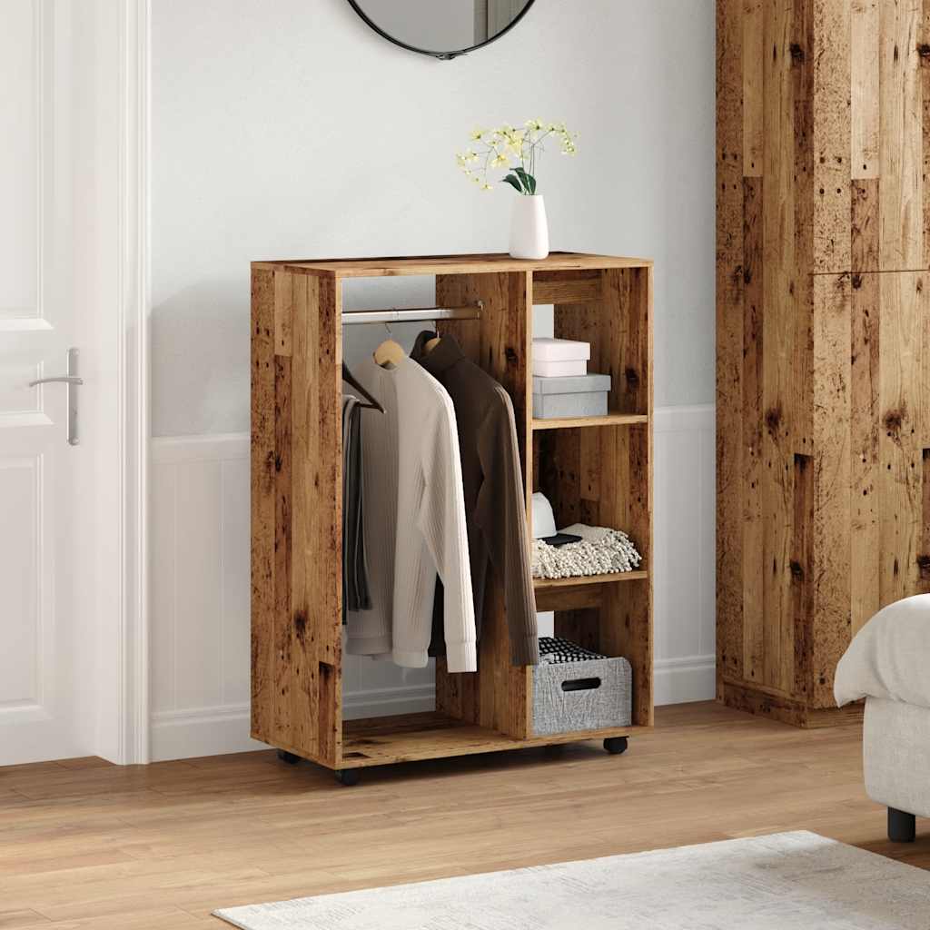 Wardrobe Old Wood 80x40x110 cm Engineered Wood