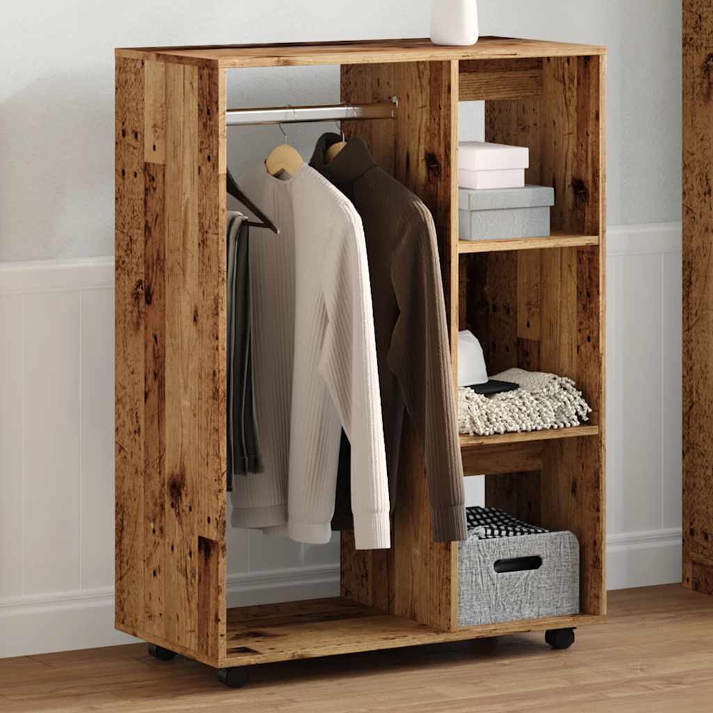 Wardrobe Old Wood 80x40x110 cm Engineered Wood