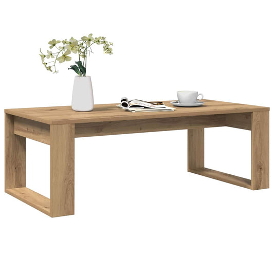 Coffee Table Artisan Oak 102x50x35 cm Engineered Wood
