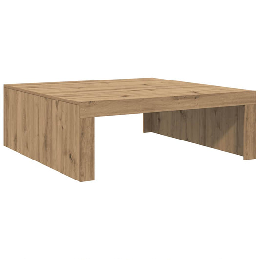 Coffee Table Artisan Oak 100x100x35 cm Engineered Wood