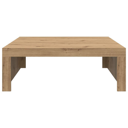 Coffee Table Artisan Oak 100x100x35 cm Engineered Wood