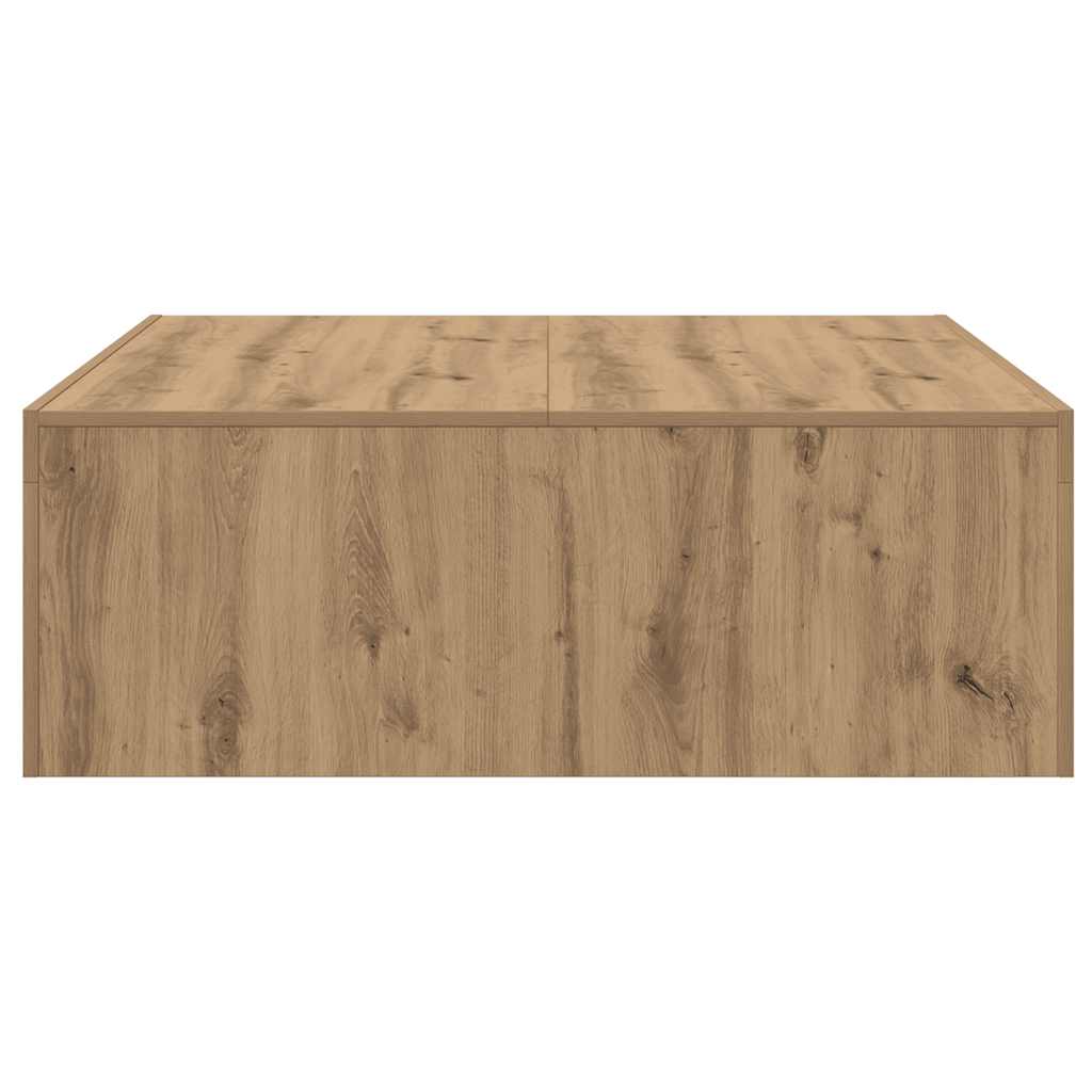 Coffee Table Artisan Oak 100x100x35 cm Engineered Wood