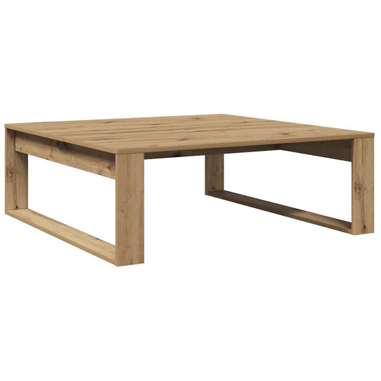 Coffee Table Artisan Oak 100x100x35 cm Engineered Wood