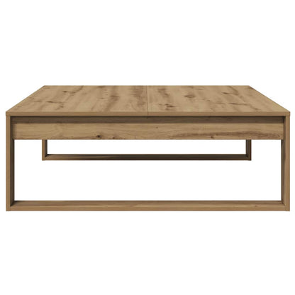 Coffee Table Artisan Oak 100x100x35 cm Engineered Wood