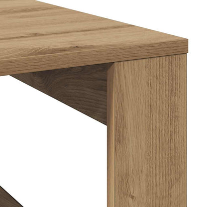 Coffee Table Artisan Oak 100x100x35 cm Engineered Wood