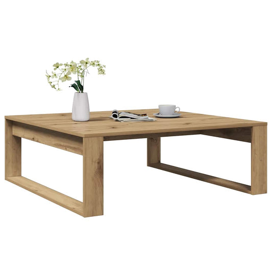 Coffee Table Artisan Oak 100x100x35 cm Engineered Wood