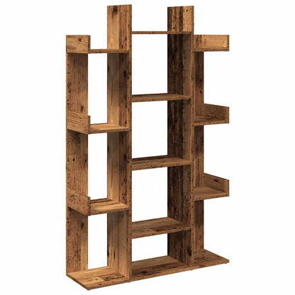 Book Cabinet Old Wood 86x25,5x140 cm Engineered Wood