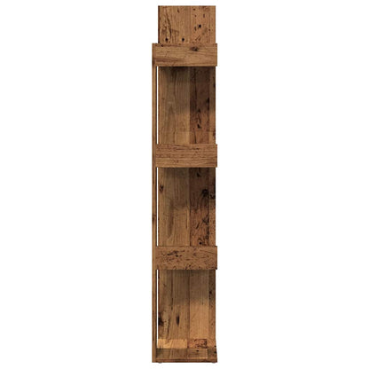 Book Cabinet Old Wood 86x25,5x140 cm Engineered Wood