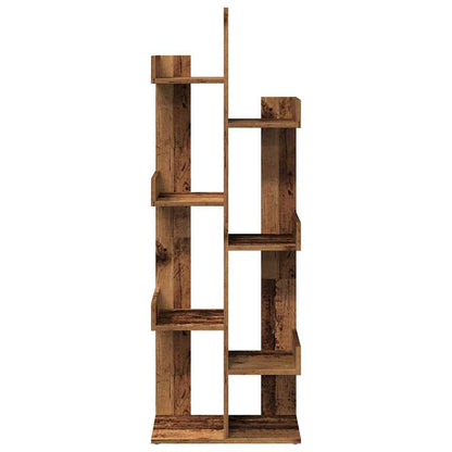 Book Cabinet Old Wood 48x25,5x140 cm Engineered Wood