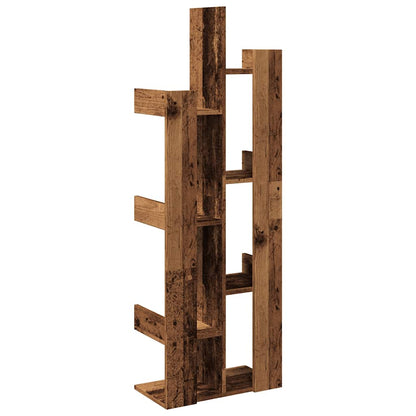 Book Cabinet Old Wood 48x25,5x140 cm Engineered Wood