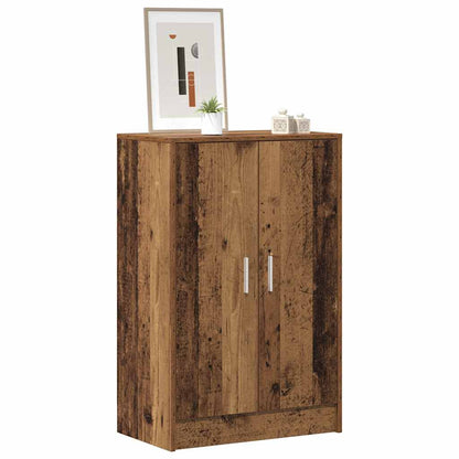 Shoe Cabinet 60 x 35 x 92 cm Old Wood 6 shelves