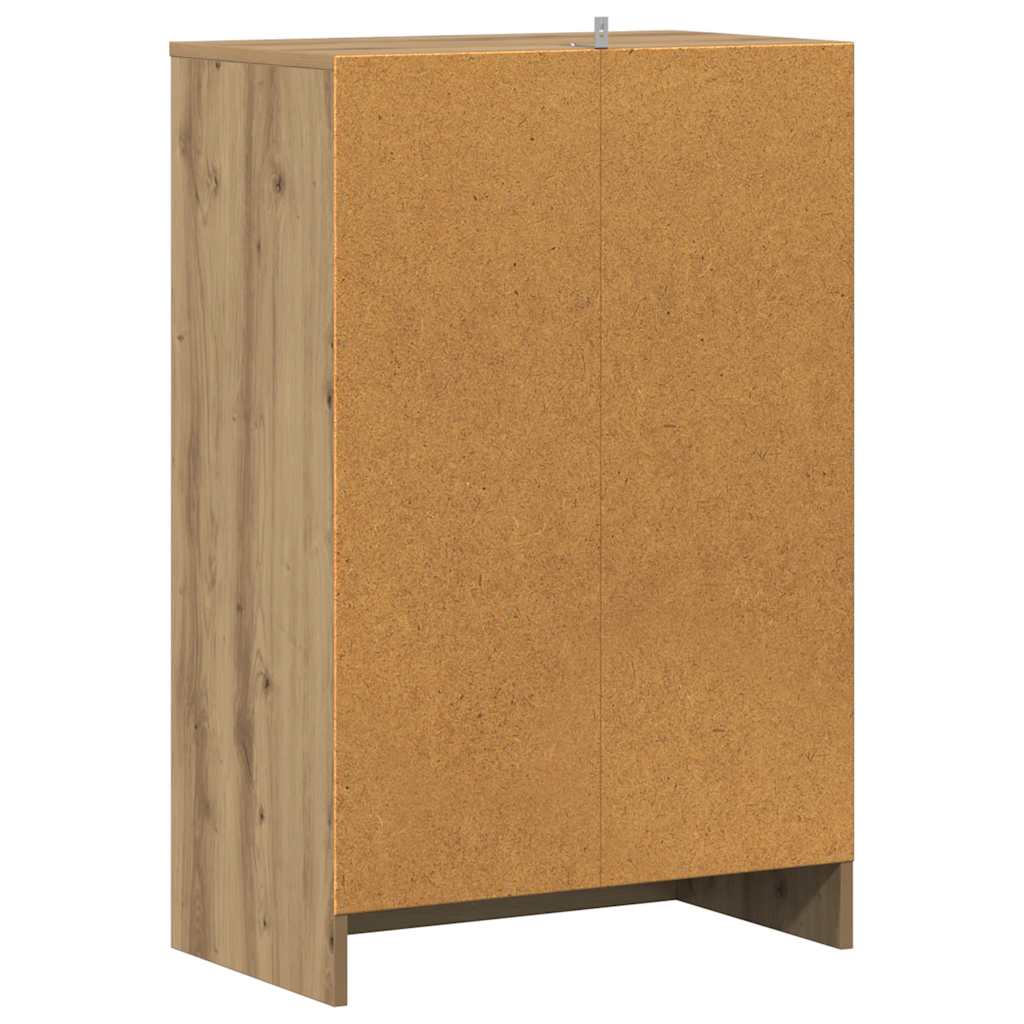 Shoe Cabinet Artisan Oak 60x35x92 cm Engineered Wood