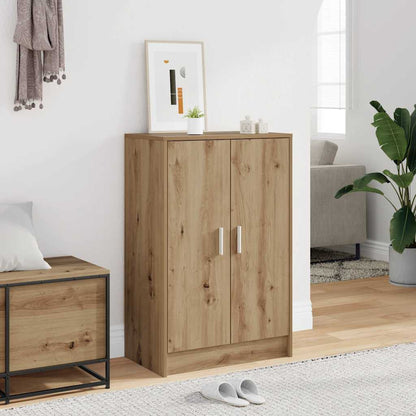 Shoe Cabinet Artisan Oak 60x35x92 cm Engineered Wood