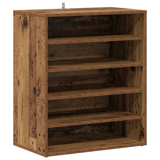Shoe Cabinet 60 x 35 x 70 cm Old Wood 20 kg per shelf