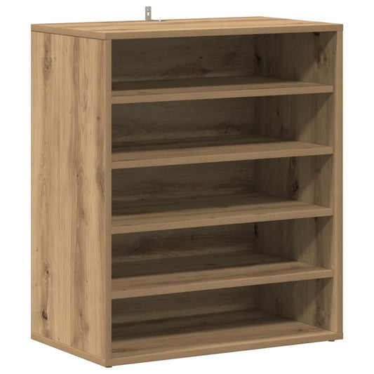 Shoe Cabinet Artisan Oak 60x35x70 cm Engineered Wood