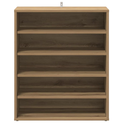 Shoe Cabinet Artisan Oak 60x35x70 cm Engineered Wood