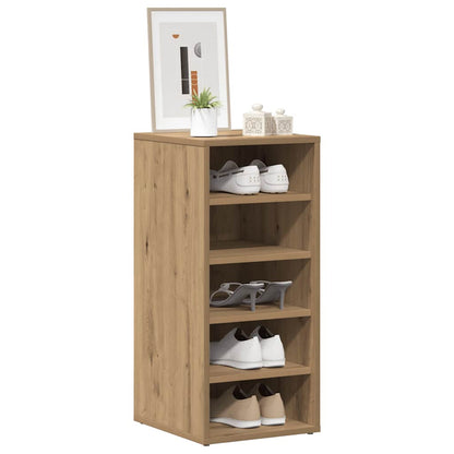 Shoe Cabinet Artisan Oak 32x35x70 cm Engineered Wood