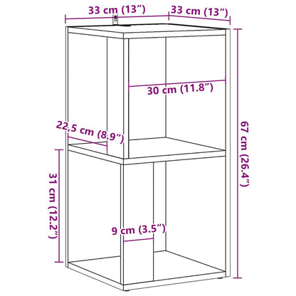 Corner Cabinet Old Wood 33x33x67 cm Engineered Wood
