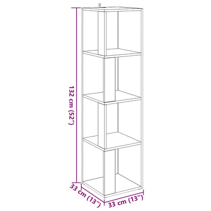 Corner Cabinet Artisan Oak 33x33x132 cm Engineered Wood