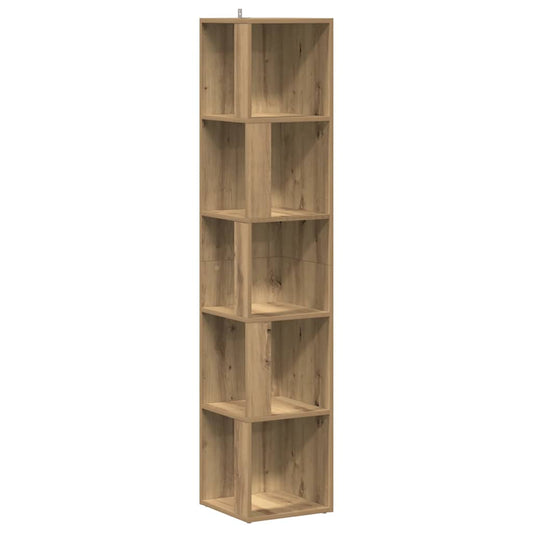 Corner Cabinet Artisan Oak 33x33x165 cm Engineered Wood