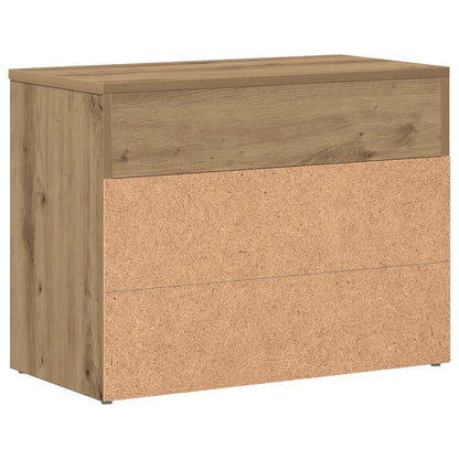 Shoe Bench Artisan Oak 60x30x45 cm Engineered Wood