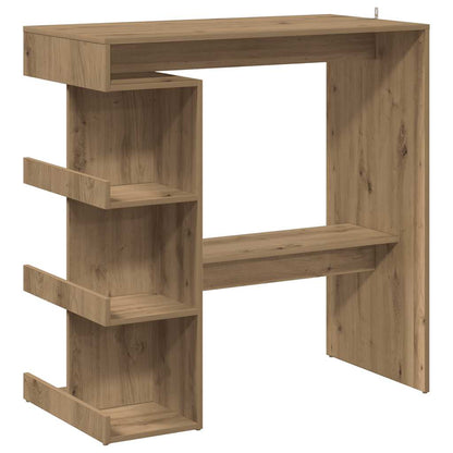 Bar Table with Storage Rack Artisan Oak 100x48x101.5 cm