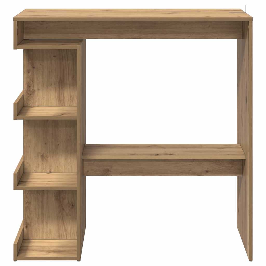 Bar Table with Storage Rack Artisan Oak 100x48x101.5 cm