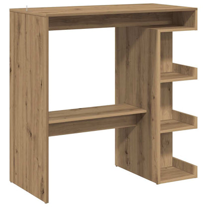 Bar Table with Storage Rack Artisan Oak 100x48x101.5 cm