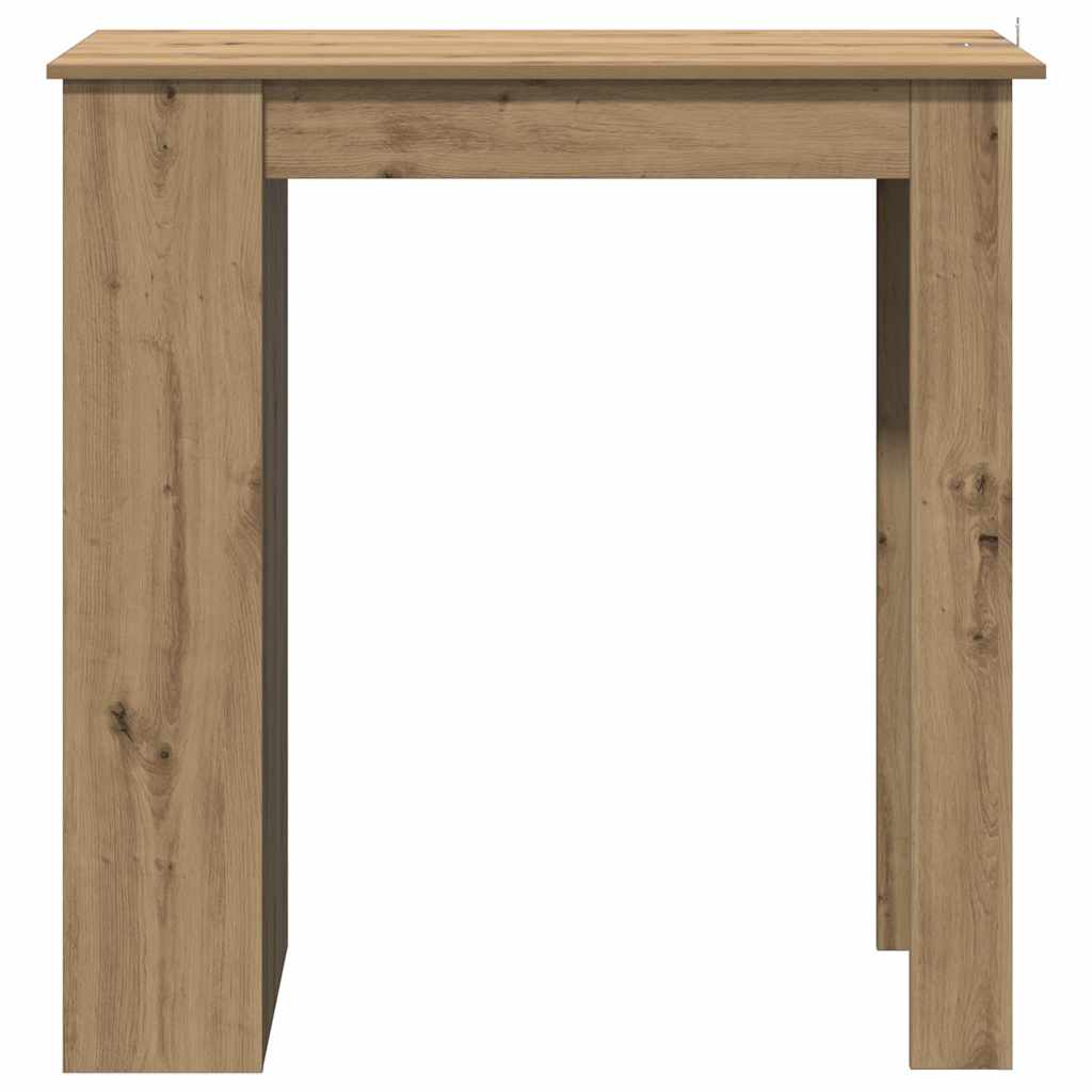 Bar Table with Shelf Artisan Oak 102x50x103.5 cm Engineered Wood