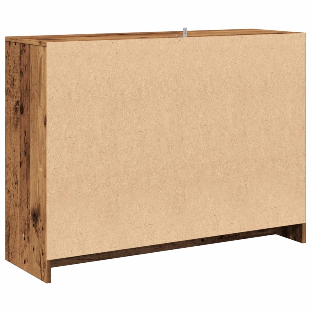 Sideboard Old Wood 102x33x75 cm Engineered Wood