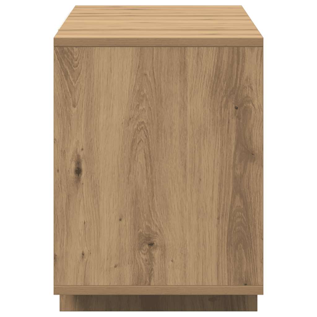 TV Cabinet Artisan Oak 130x35x50 cm Engineered Wood