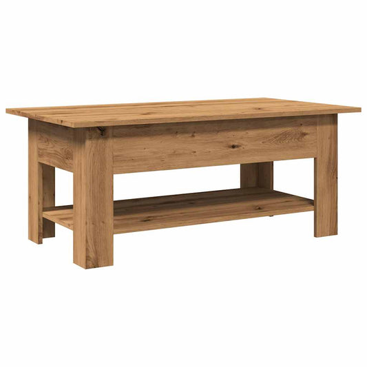 Coffee Table Artisan Oak 102x55x42 cm Engineered Wood