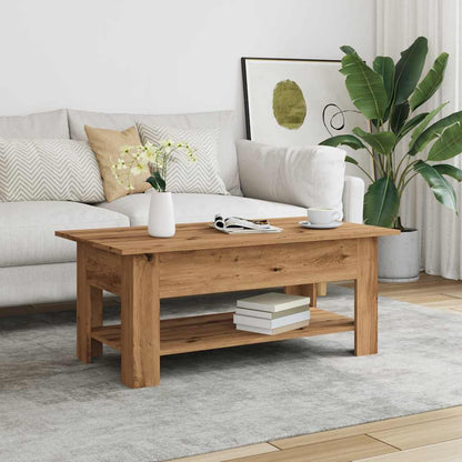 Coffee Table Artisan Oak 102x55x42 cm Engineered Wood