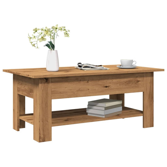 Coffee Table Artisan Oak 102x55x42 cm Engineered Wood