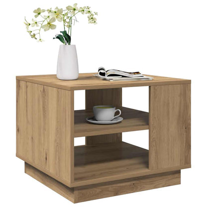 Coffee Table Artisan Oak 55x55x42 cm Engineered Wood