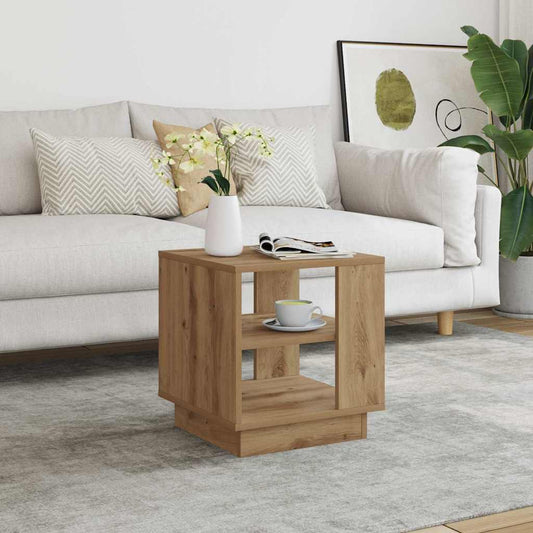 Coffee Table Artisan Oak 40x40x43 cm Engineered Wood