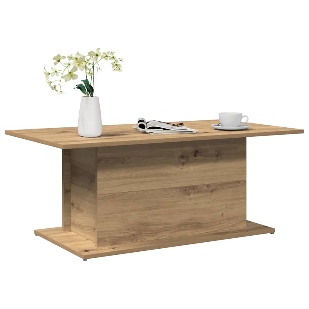 Coffee Table Artisan Oak 102x55,5x40 cm Engineered Wood