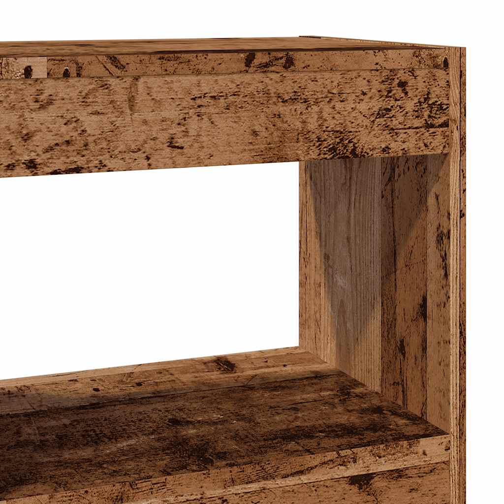 Book Cabinet/Room Divider Old Wood 40x30x72 cm