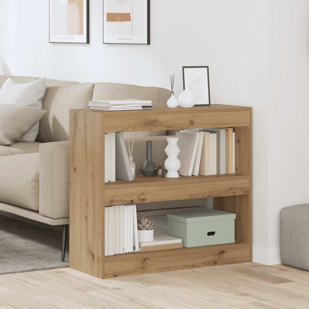 Book Cabinet/Room Divider Artisan Oak 80x30x72 cm