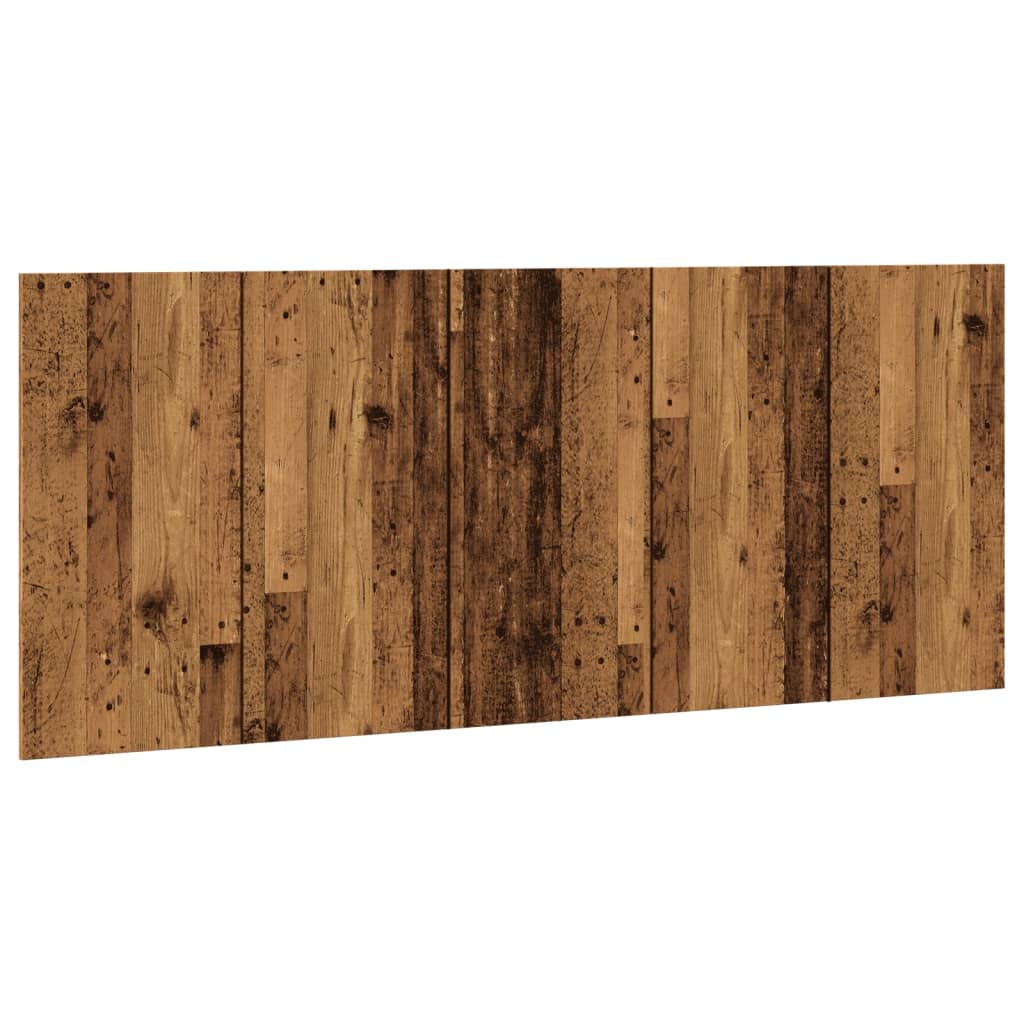 Bed Headboard Old Wood 200x1.5x80 cm Engineered Wood