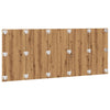Bed Headboard Artisan Oak 200x1.5x80 cm Engineered Wood