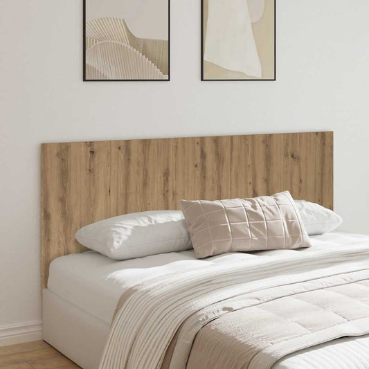 Bed Headboard Artisan Oak 200x1,5x80 cm Engineered Wood