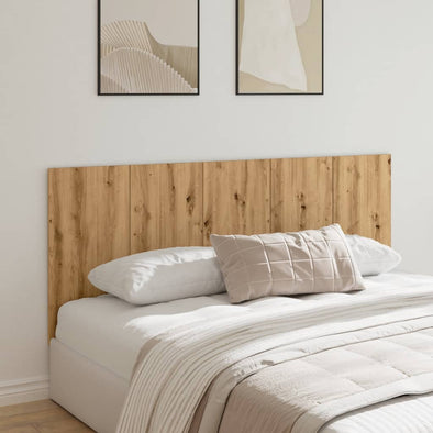 Bed Headboard Artisan Oak 200x1.5x80 cm Engineered Wood