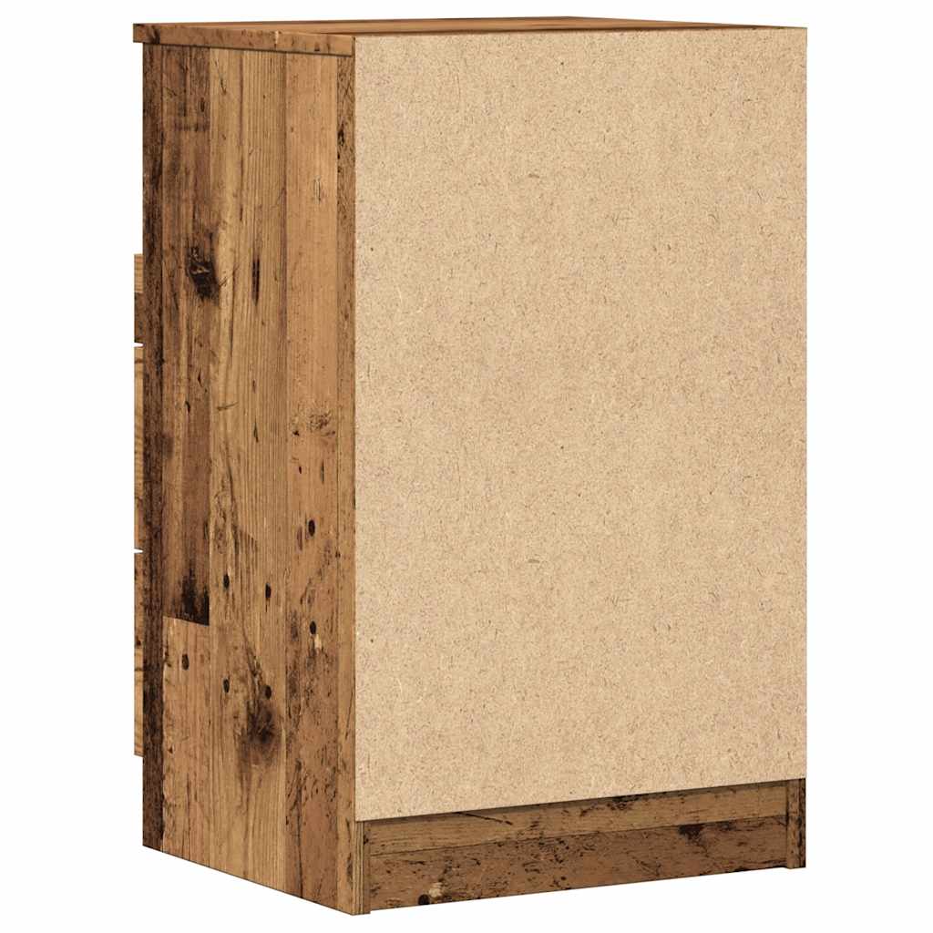 Bedside Cabinets 2 pcs Old Wood 40x36x65 cm Engineered Wood